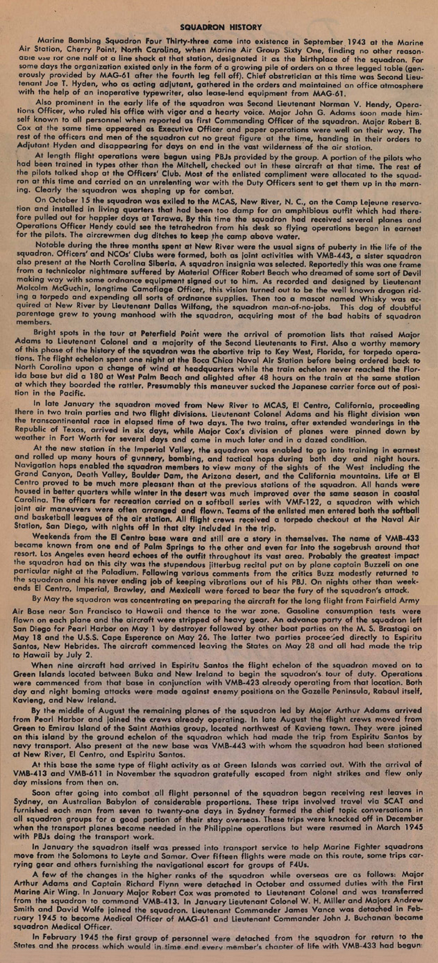 Squadron History