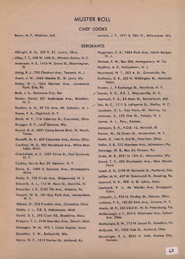 Muster Roll