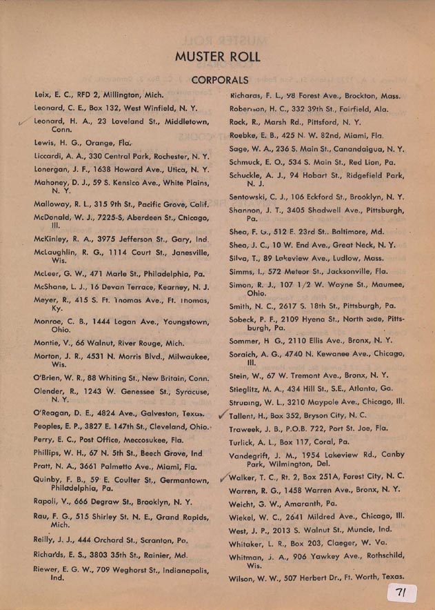 Muster Roll